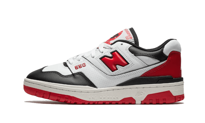 550 White Red Black (BB550HR1) - EU 36–46.5 - Black | SOSUKICKS