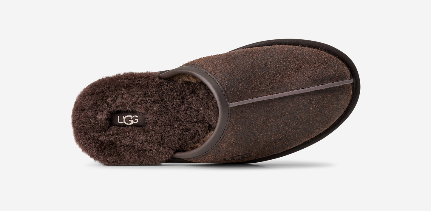 UGG Scuff Leather Distressed Slipper Dusted Cocoa