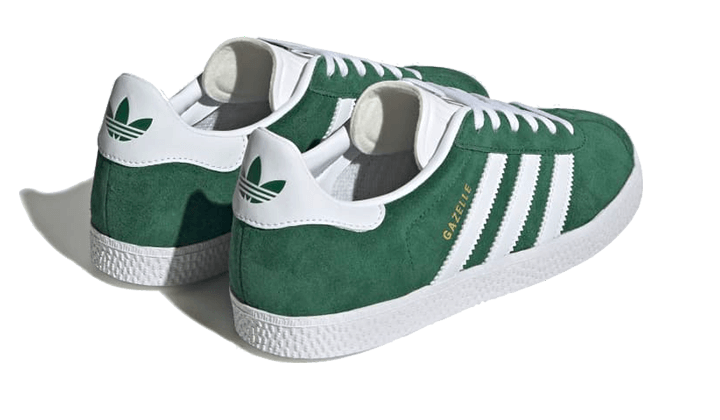 Gazelle Junior Dark Green White (HP2881) - 37 1/3 EU - 5 US - White | SOSUKICKS