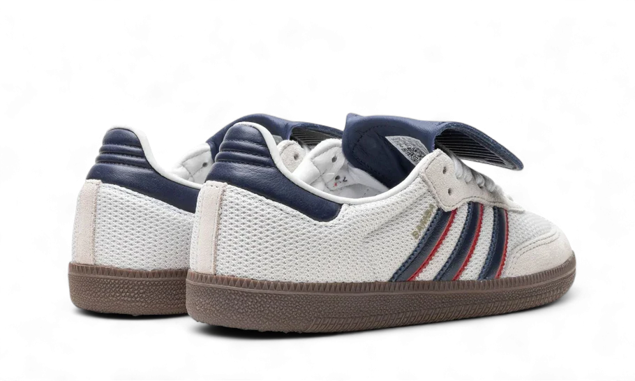 Samba LT Crystal White Dark Blue Gum (IE9169) - 37 1/3 EU - 5 US - Blue | SOSUKICKS