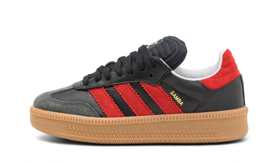 Samba XLG Core Black Better Scarlet (IE9178) - EU 38–44.666666666666664 - Red | SOSUKICKS