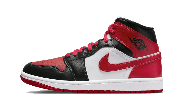 Air Jordan 1 Mid White Bred Toe (BQ6472-079) - EU 35.5–44.5 - White | SOSUKICKS