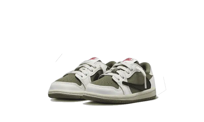 Air Jordan 1 Retro Low OG SP Travis Scott Medium Olive Bébé (TD) (DO5441-200) - 18.5 EU - 3C US - Green | SOSUKICKS