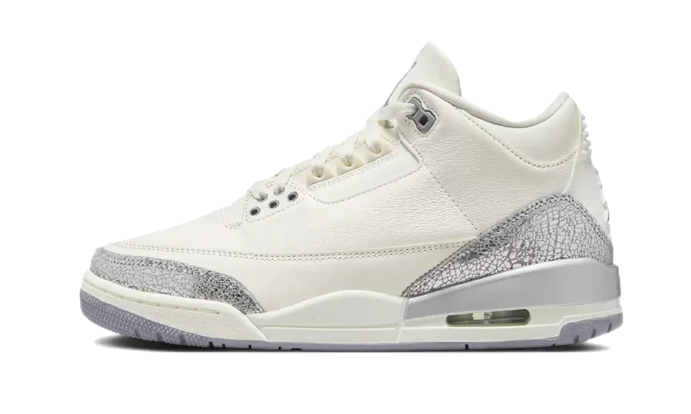 Air Jordan 3 Retro Sail Cement Grey (CK9246-100) - EU 35.5–44.5 - Gray | SOSUKICKS