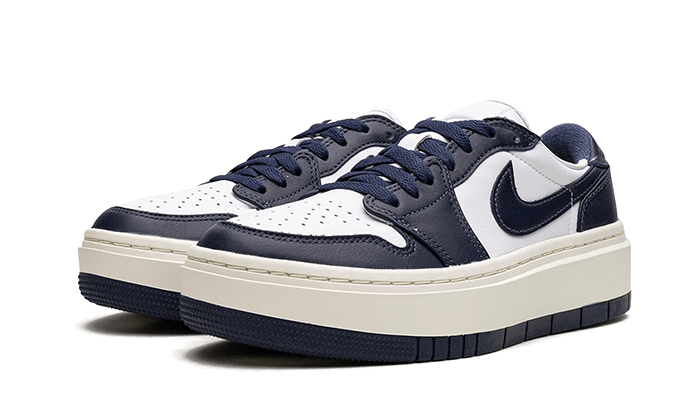 Air Jordan 1 Low Elevate White Midnight Navy Sail (DH7004-141) - 36 EU - 4 US - Navy | SOSUKICKS