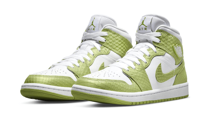Air Jordan 1 Mid Green Python (DV2959-113) - 36 EU - 4 US - Green | SOSUKICKS