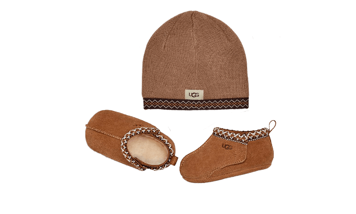 Baby Tasman And Ugg Beanie (1133630-I) - EU 16–20.5 - Brown | SOSUKICKS