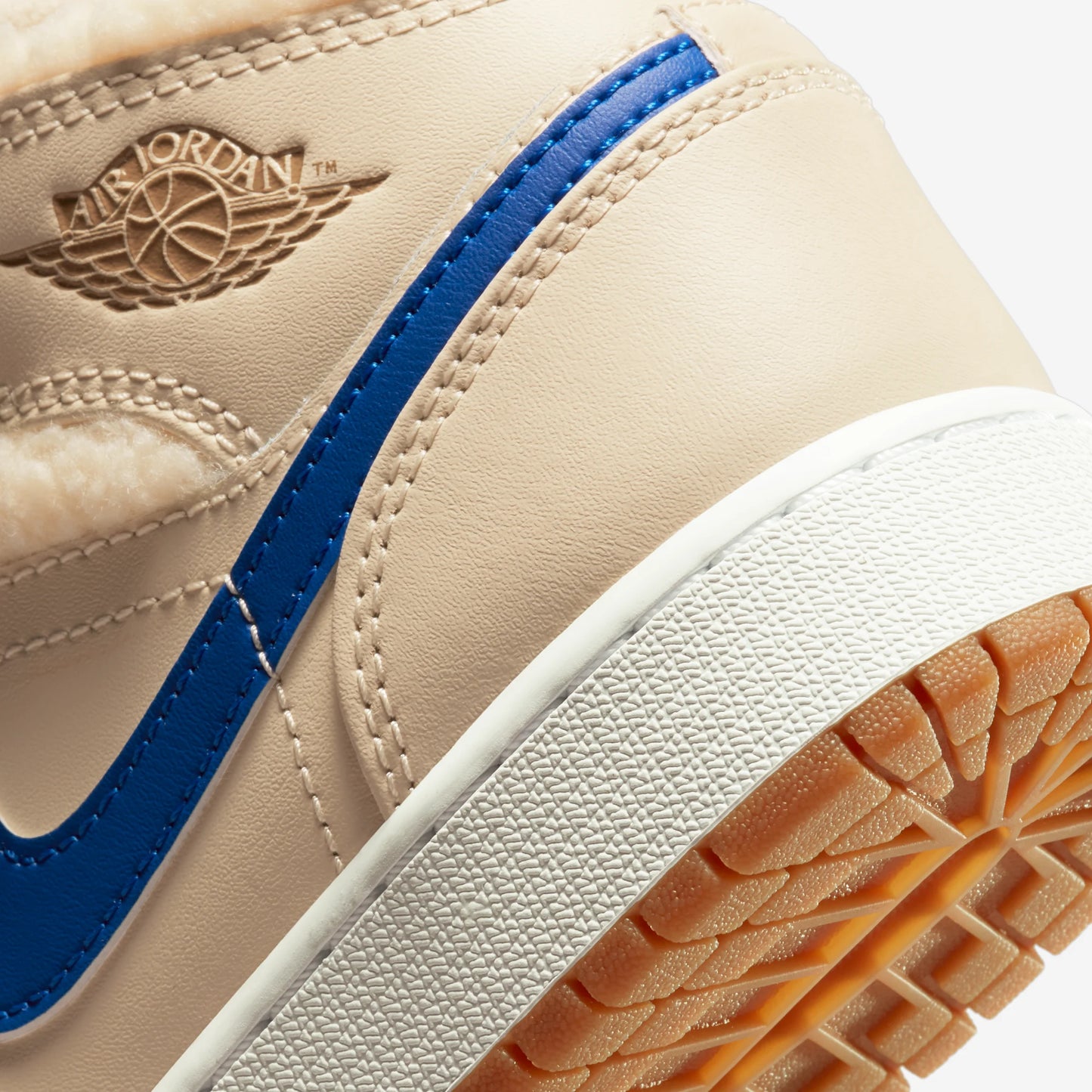 Jordan 1 Mid Utility Fleece Pearl White (GS)