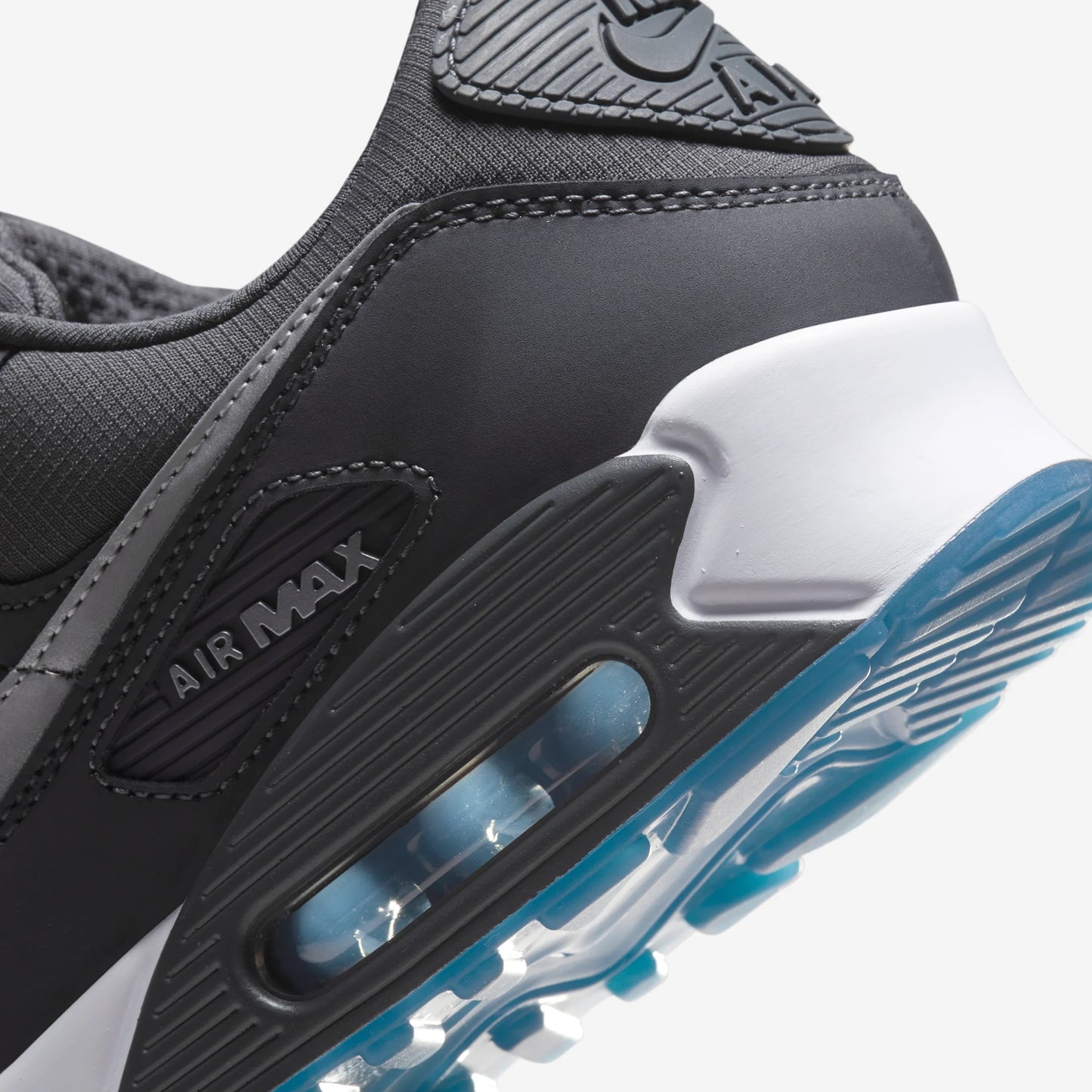 Nike Air Max 90 Reflective Swoosh Anthracite Industrial Blue