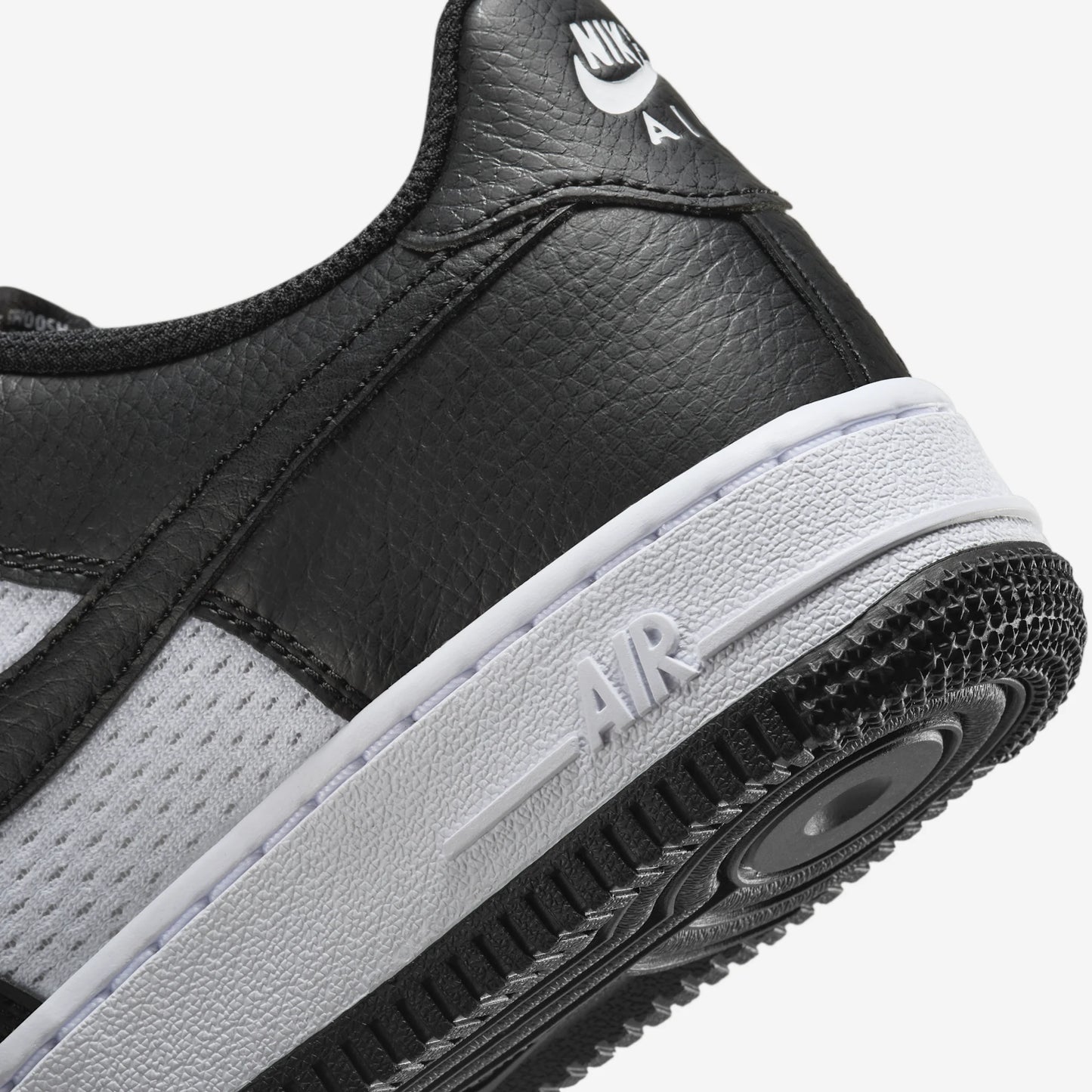 Nike Air Force 1 Low Black White Mesh (GS)