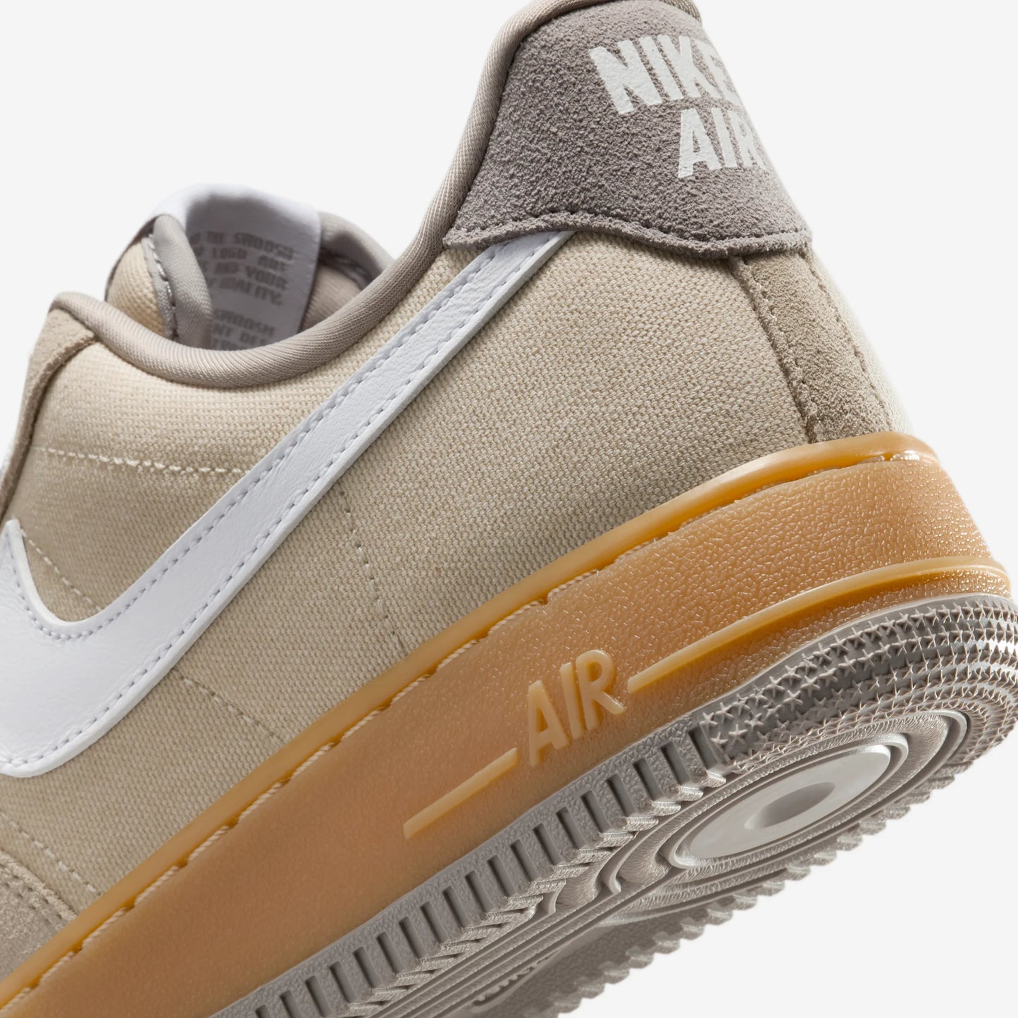 Nike Air Force 1 Low '07 Suede Canvas Khaki (Women's)