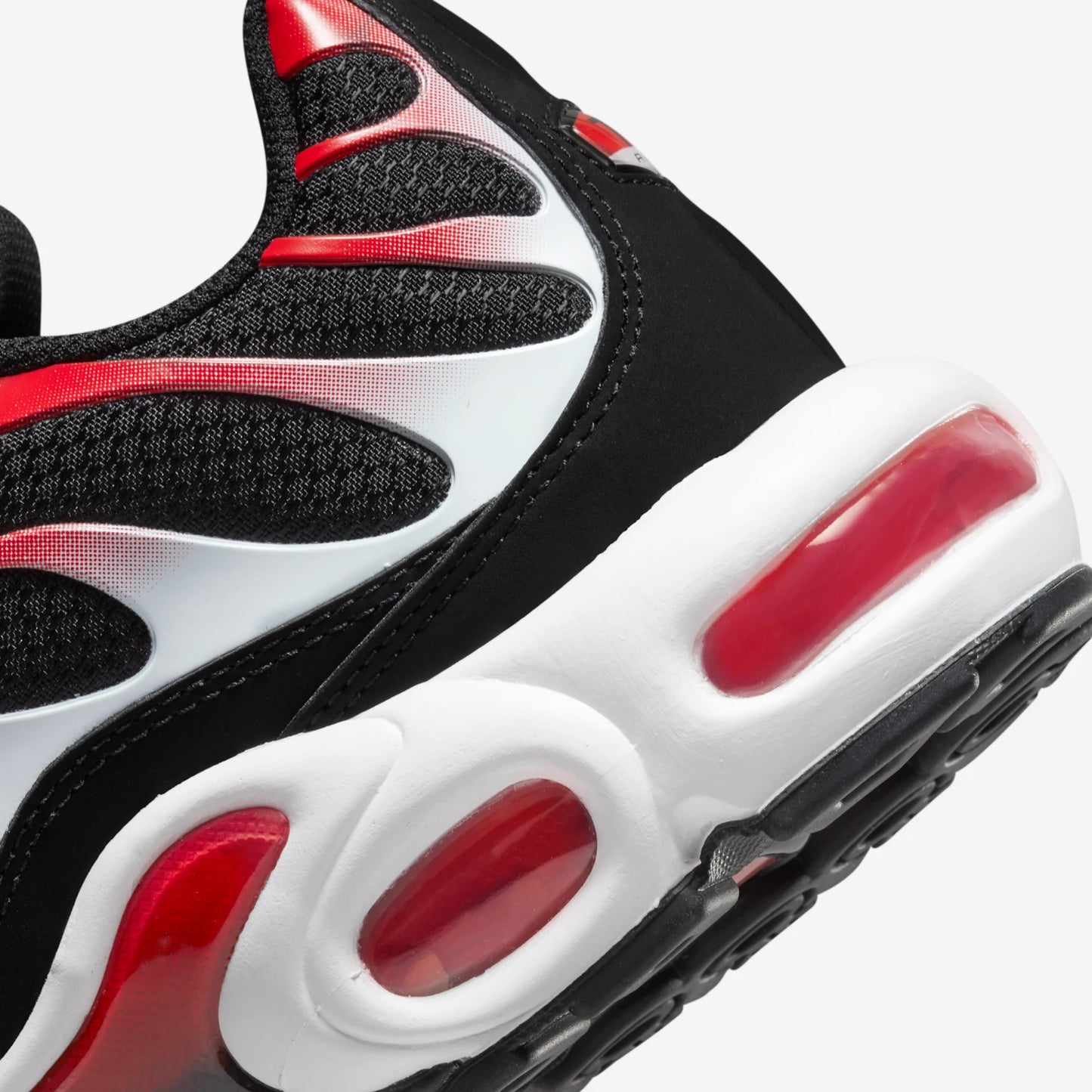 Nike Air Max Plus Black White University Red
