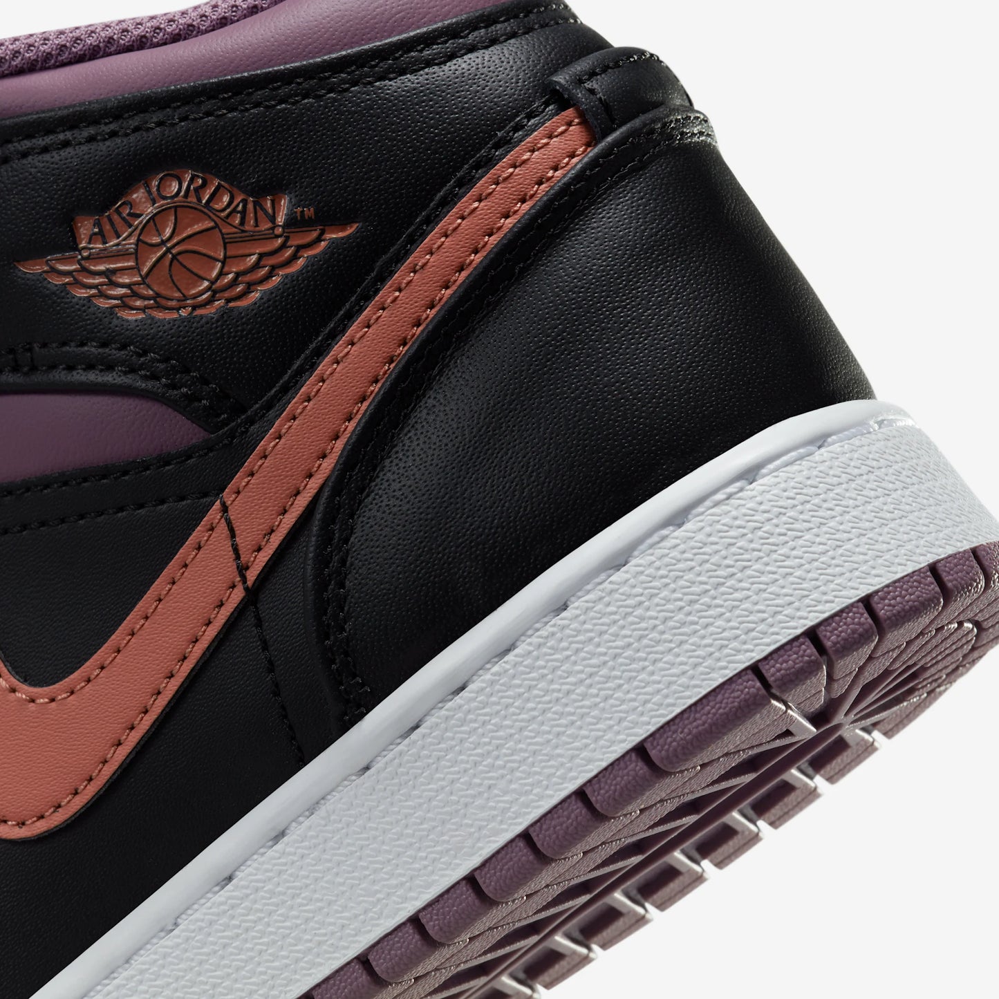 Jordan 1 Mid SE Black Sky J Mauve White Sky J Orange (GS)