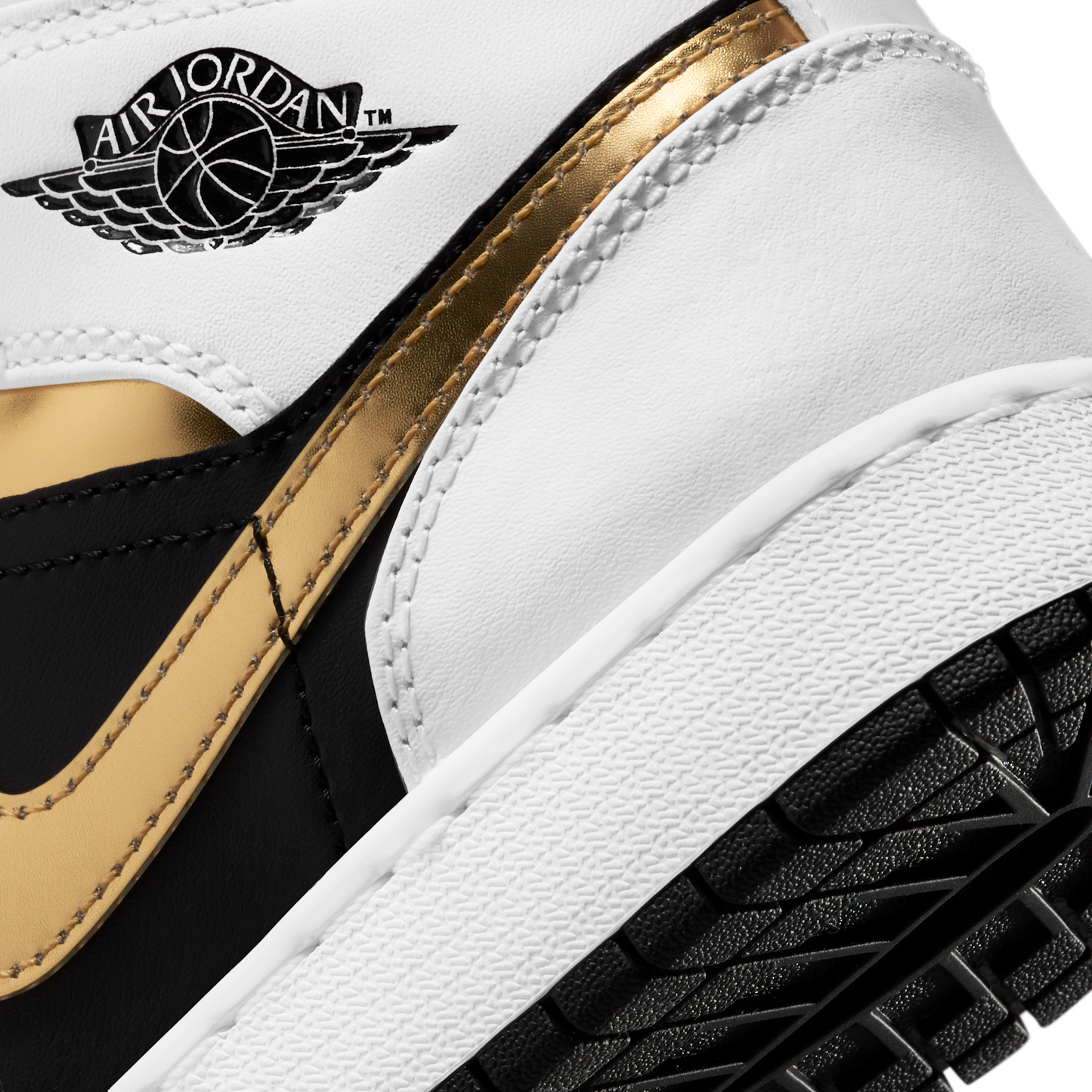Jordan 1 Mid White Gold Black (GS)
