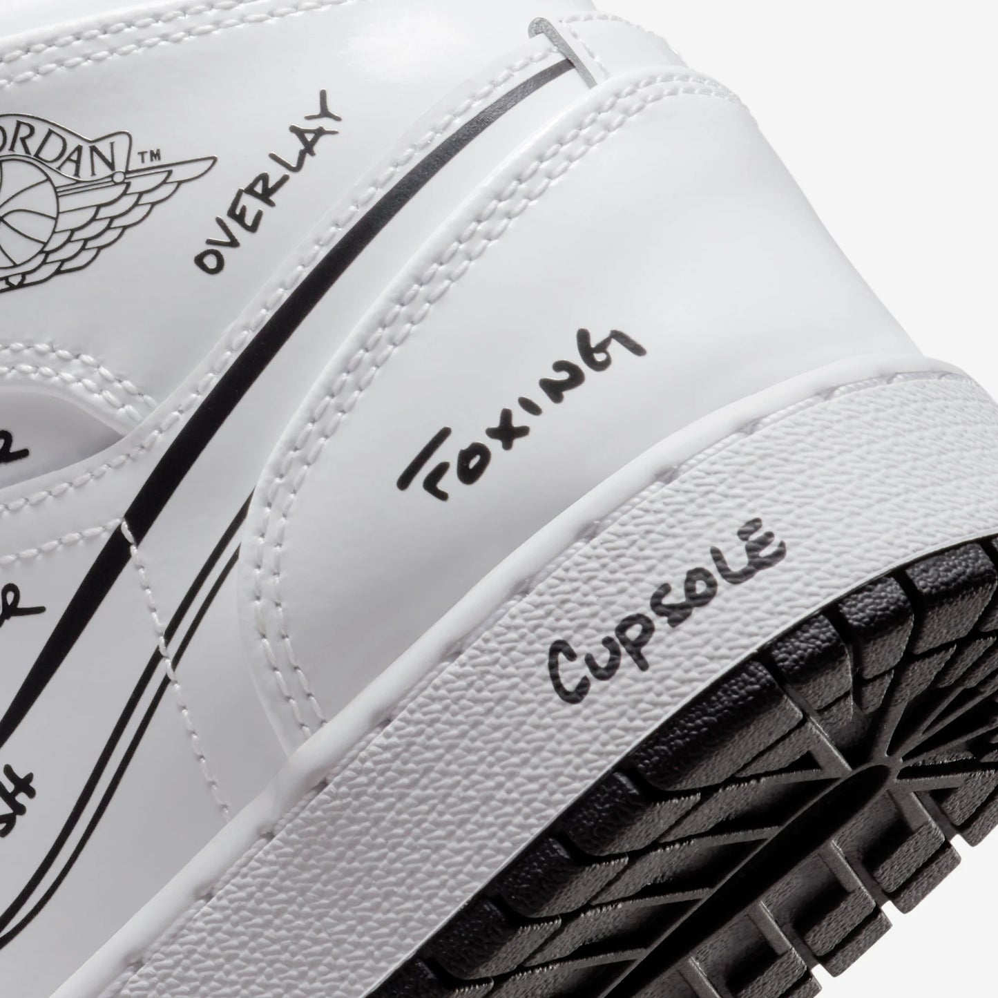 Jordan 1 Mid Schematic (GS)