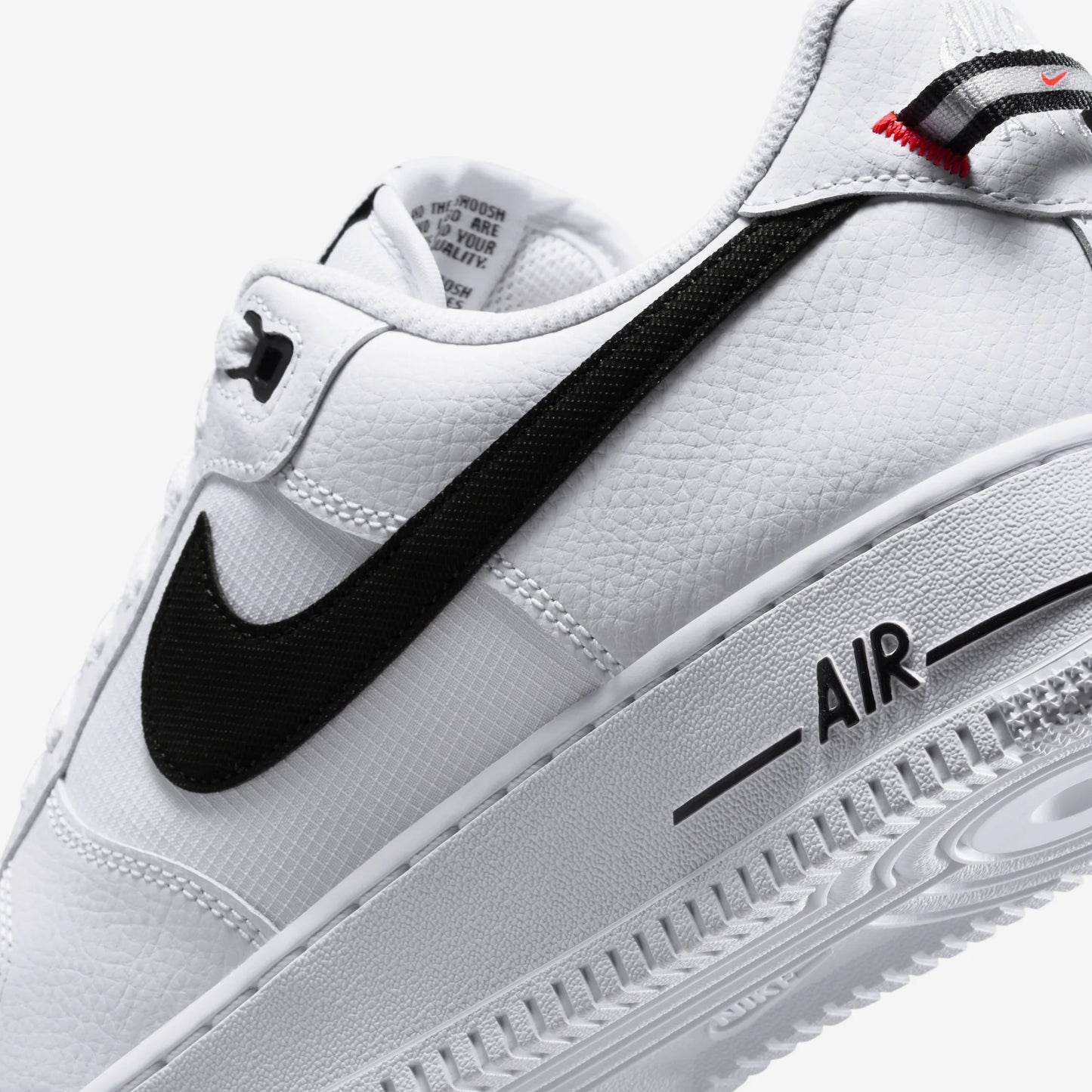 Nike Air Force 1 Low '07 LV8 White Black Bright Crimson