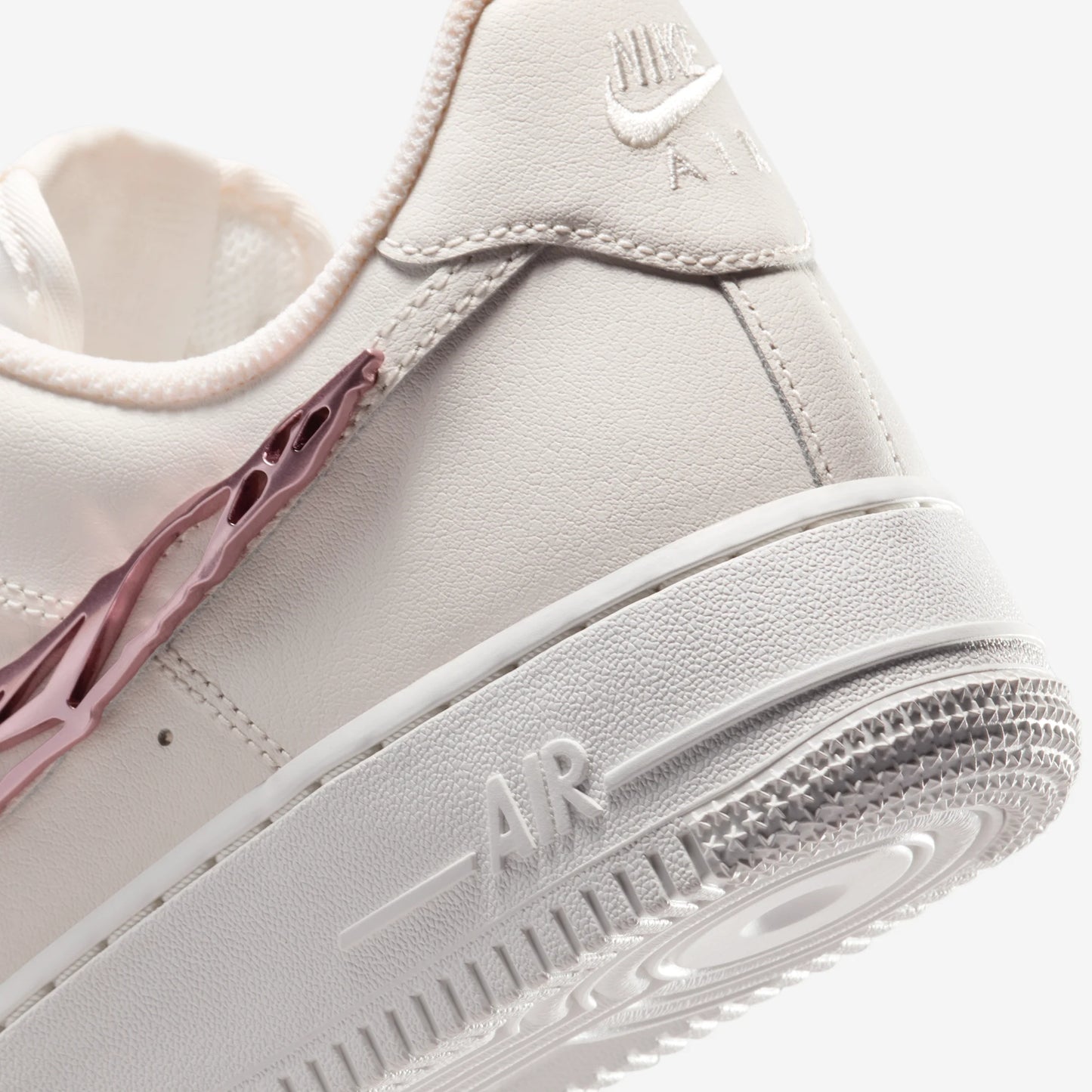 Nike Air Force 1 Low Liquid Metal Swoosh Metallic Rose Gold (Women's)