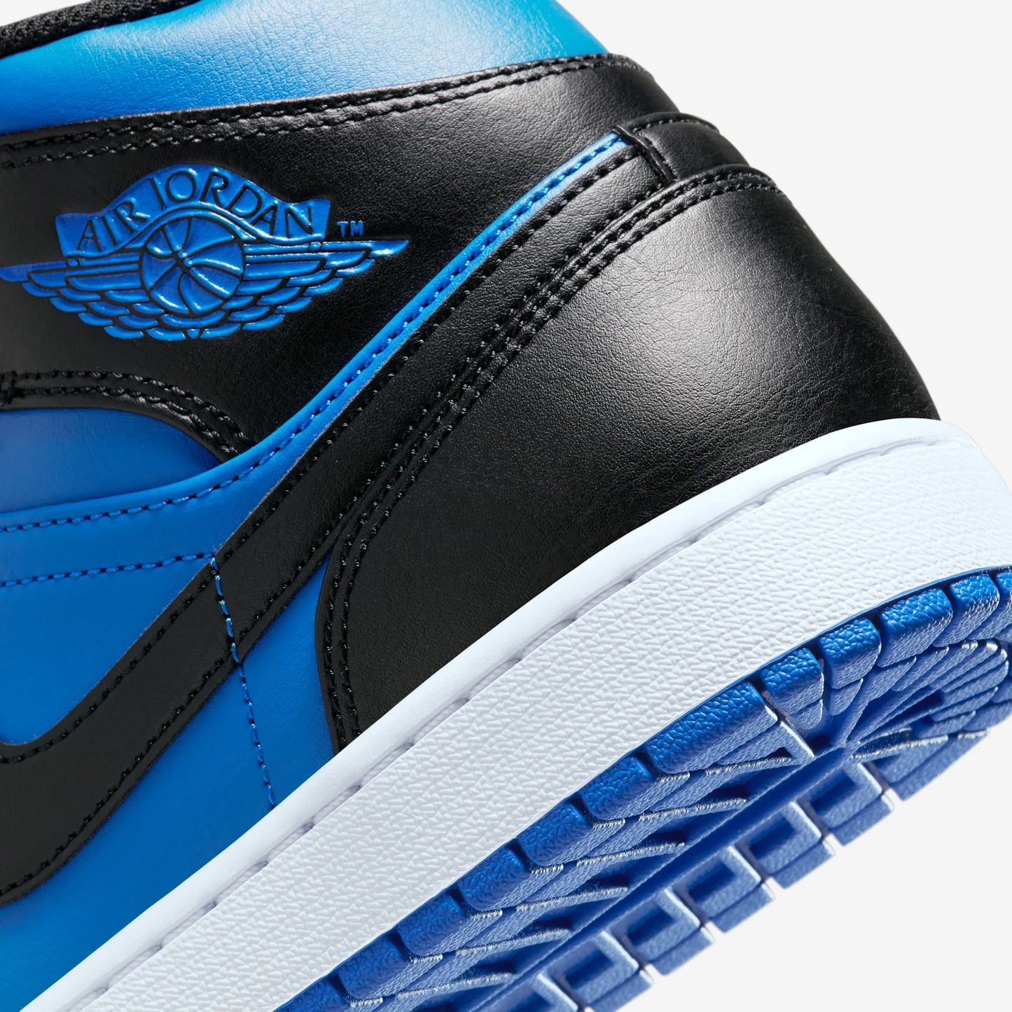 Jordan 1 Mid Black Royal Blue
