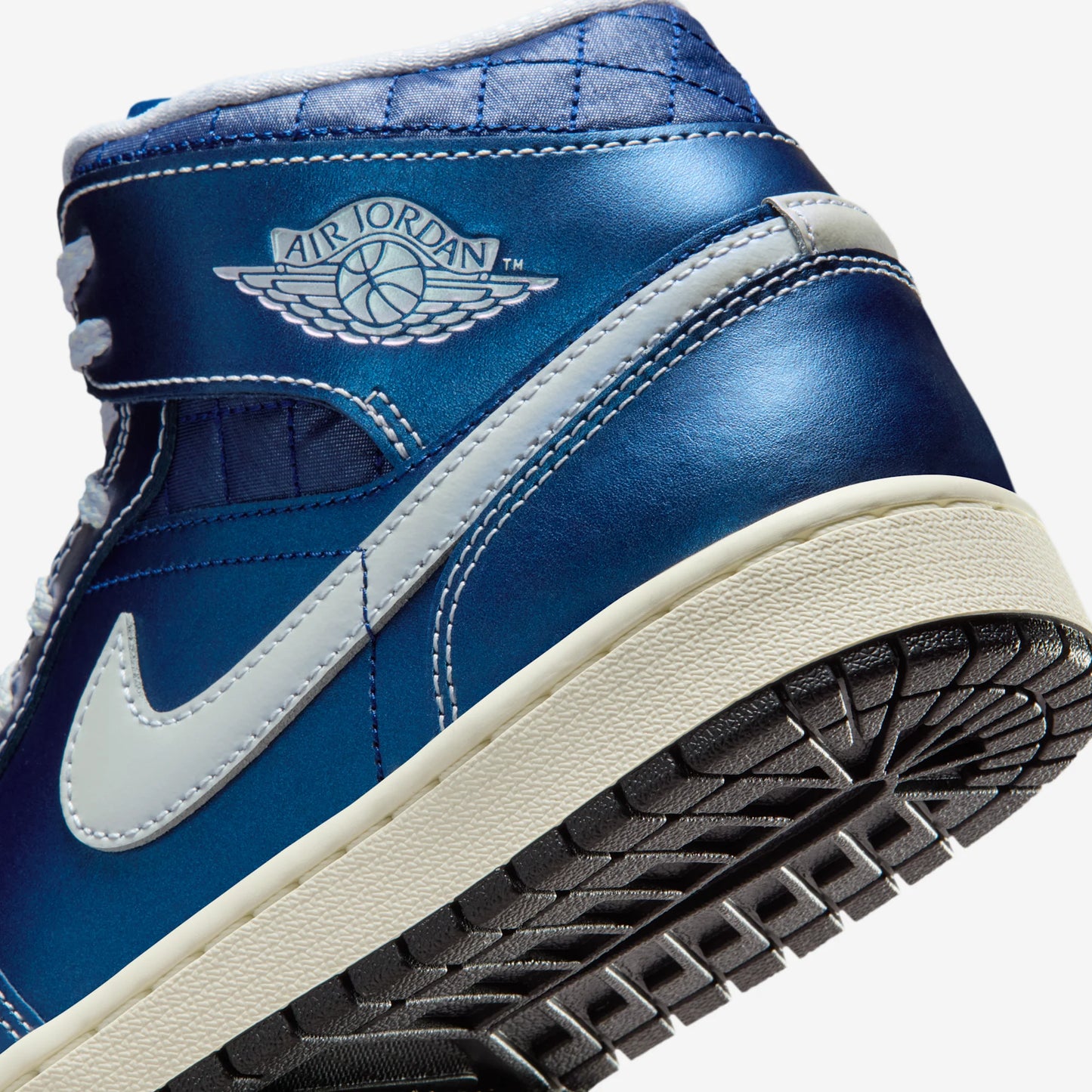 Jordan 1 Mid SE Metallic Blue Quilted (Women's)