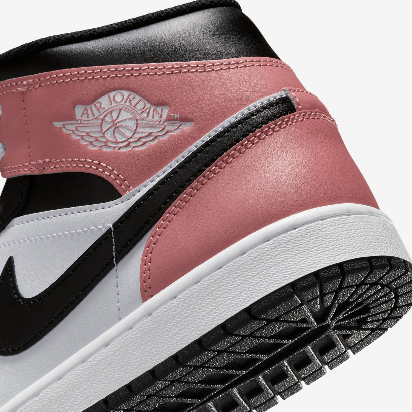 Jordan 1 Mid White Rust Pink Black