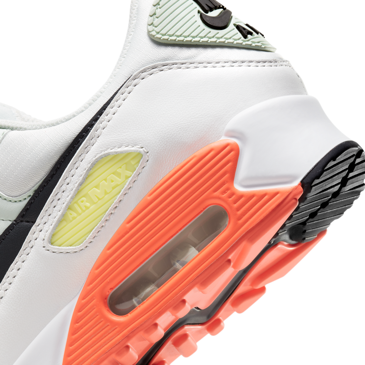 Nike Air Max 90 White Barely Green Bright Mango (Women's)