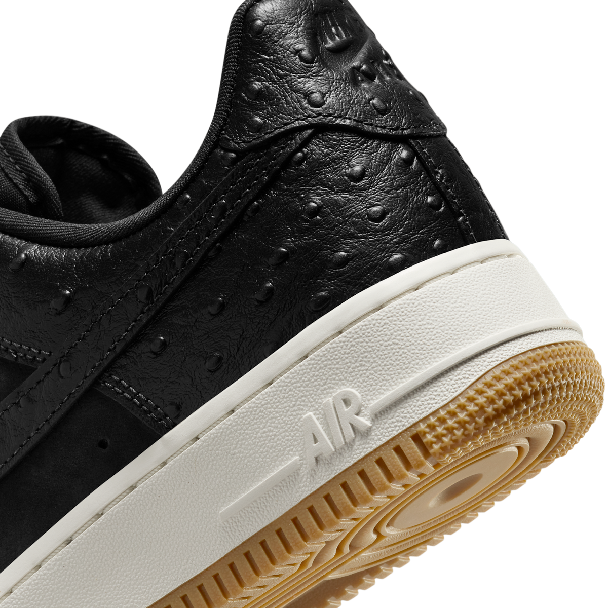 Nike Air Force 1 Low '07 Black Ostrich Gum (Women's)