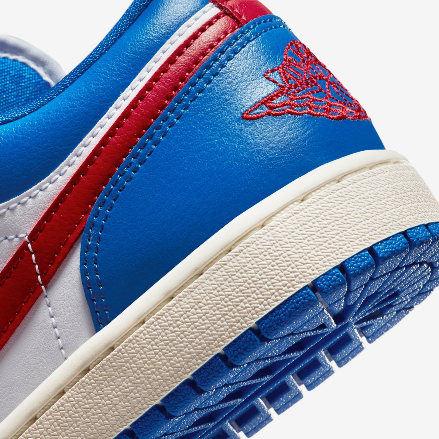 Jordan 1 Low Sport Blue Gym Red (Women's)