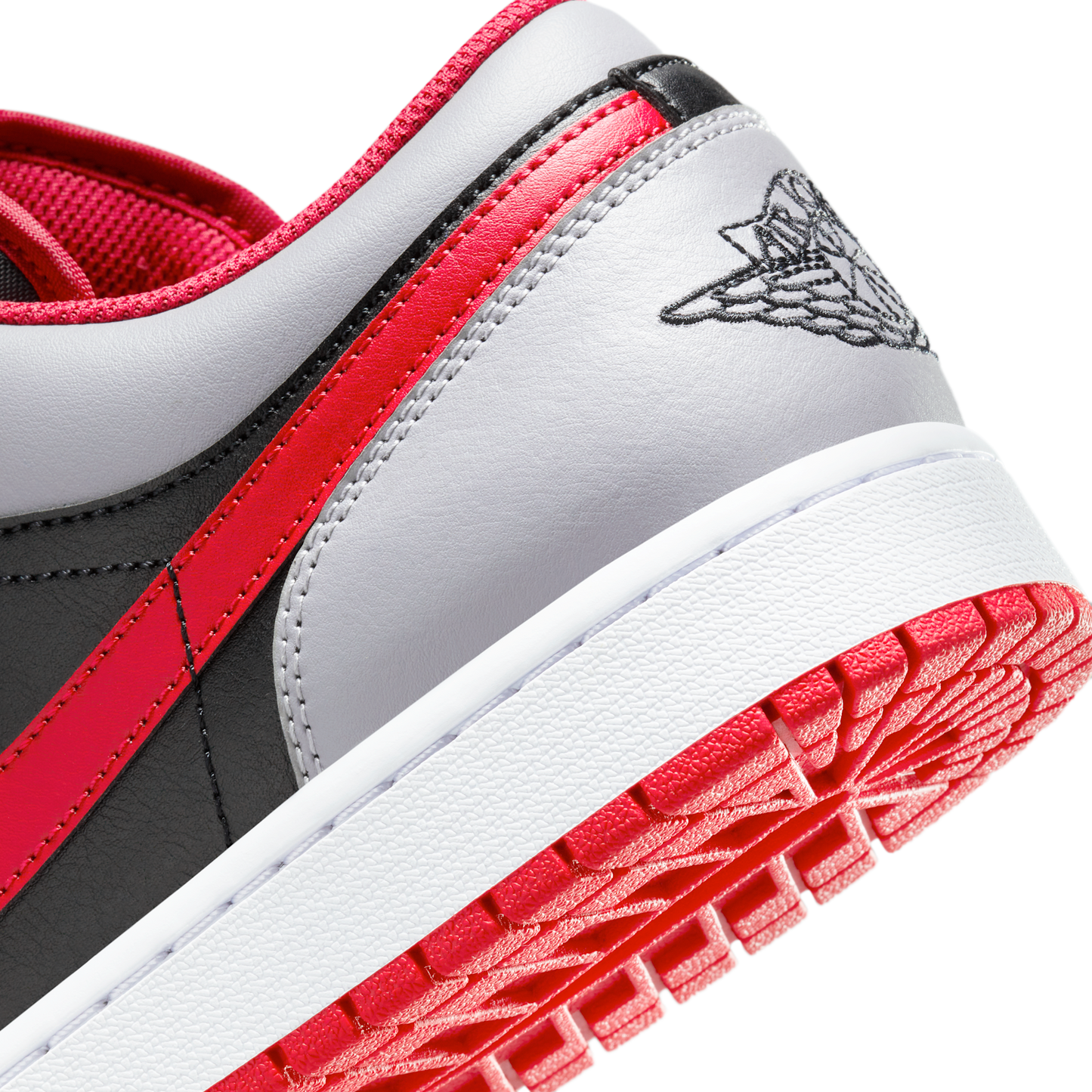 Jordan 1 Low Black Light Smoke Grey Gym Red