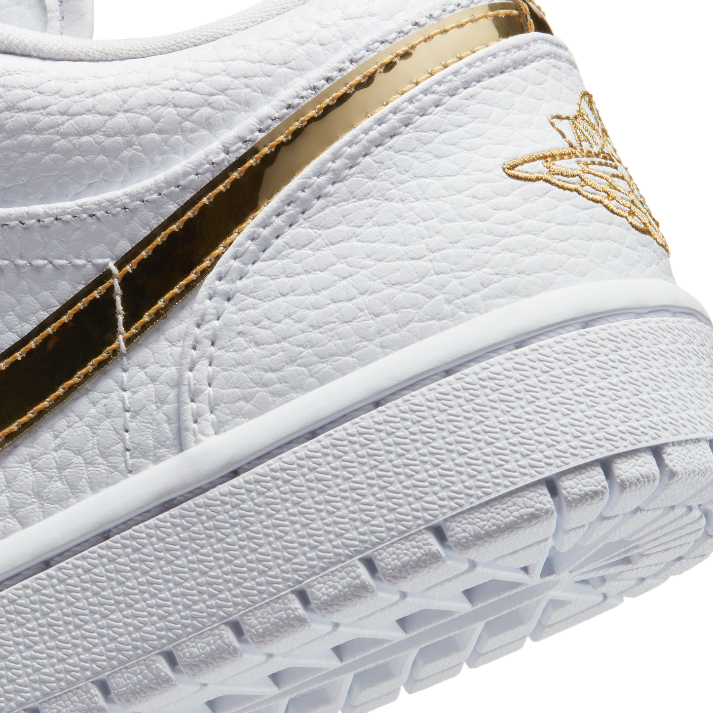 Jordan 1 Low White Metallic Gold (Women's)