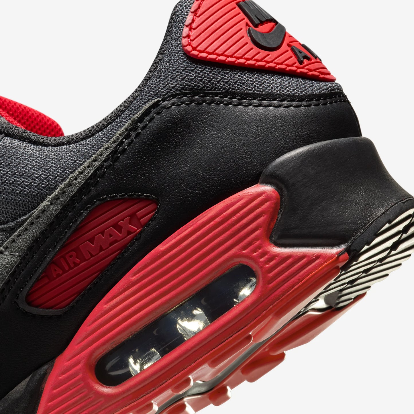 Nike Air Max 90 Smoke Grey Fire Red