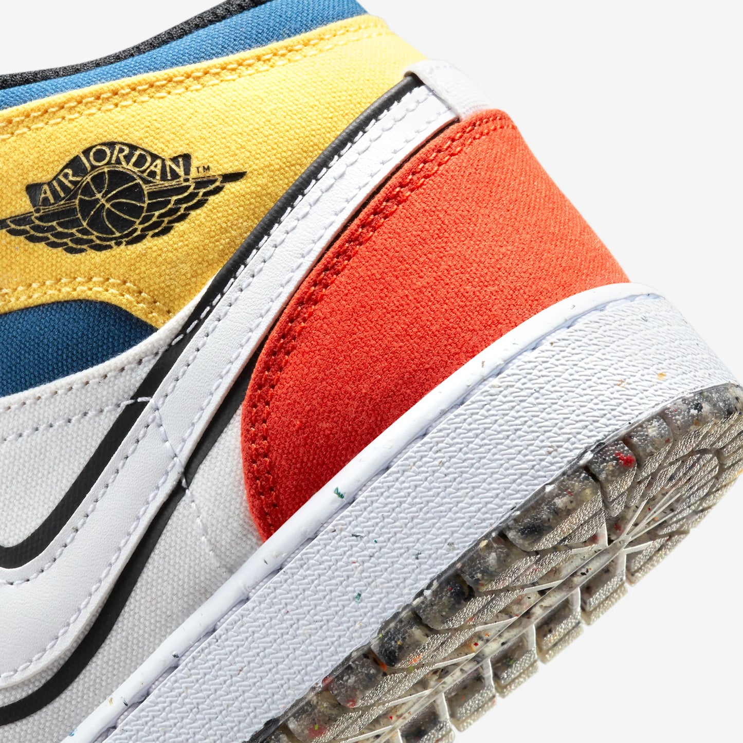 Jordan 1 Mid Multi-Color Canvas (GS)