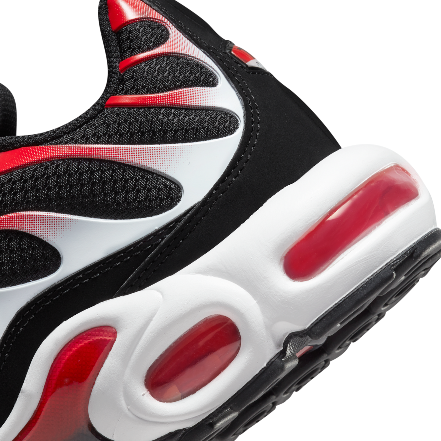 Nike Air Max Plus Black White University Red