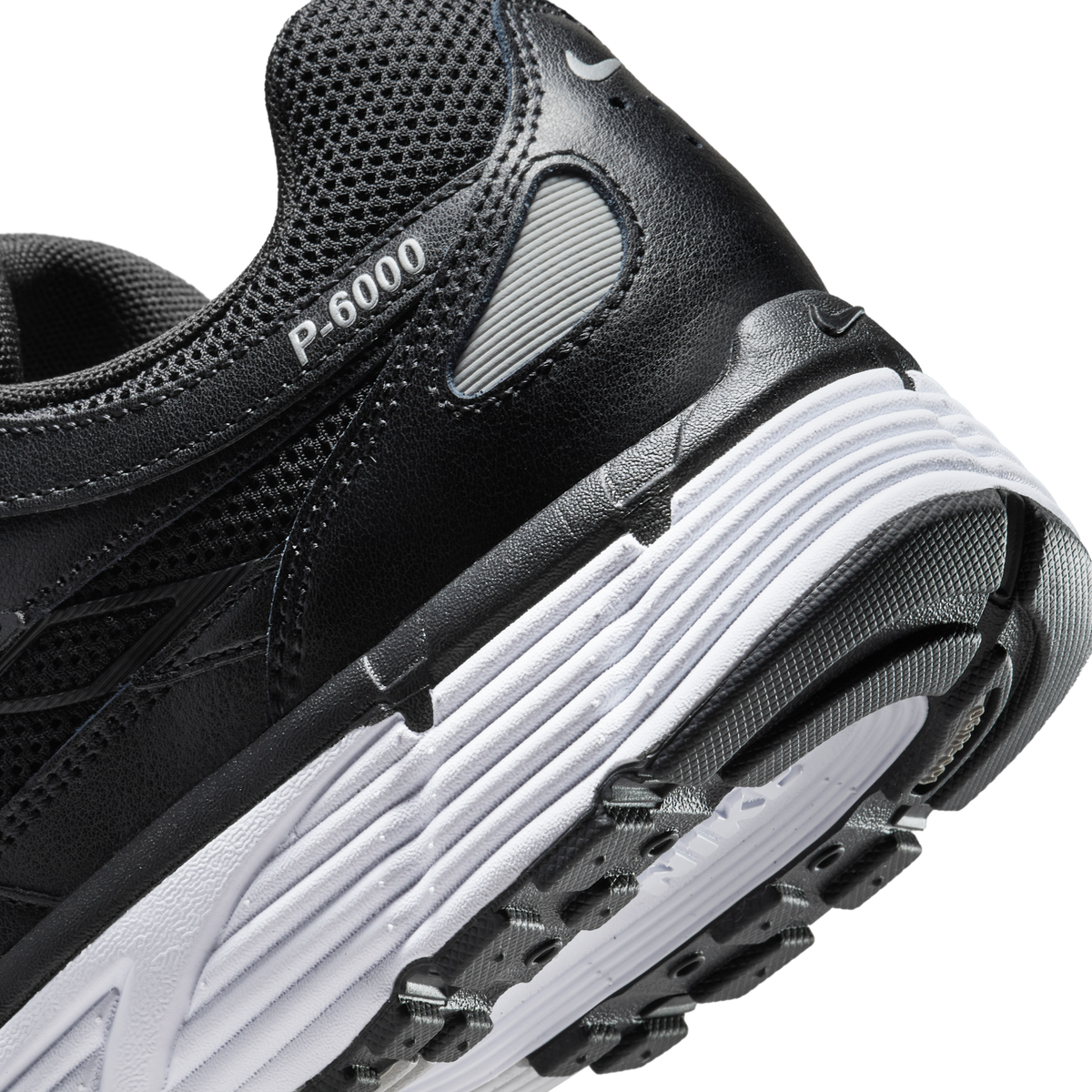Nike P-6000 Black White Metallic Silver
