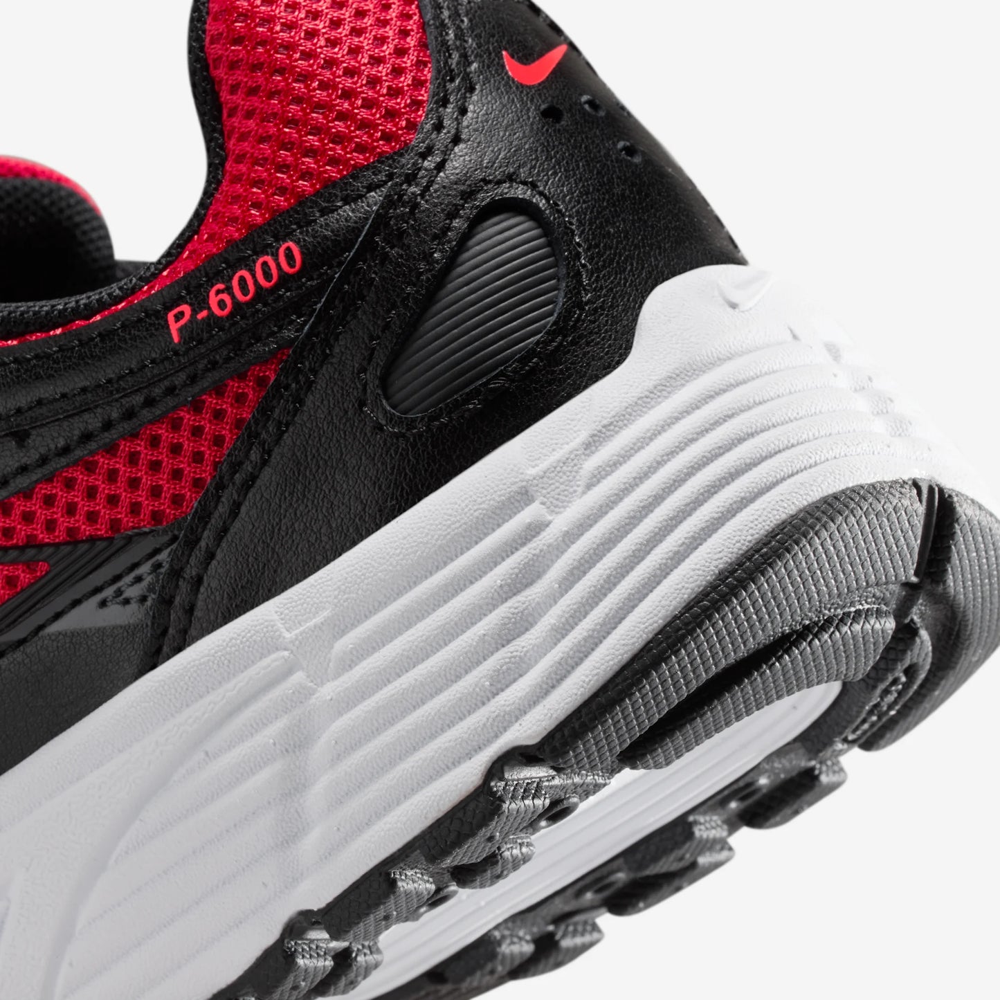Nike P-6000 University Red Metallic Silver Dark Smoke Grey Black (GS)