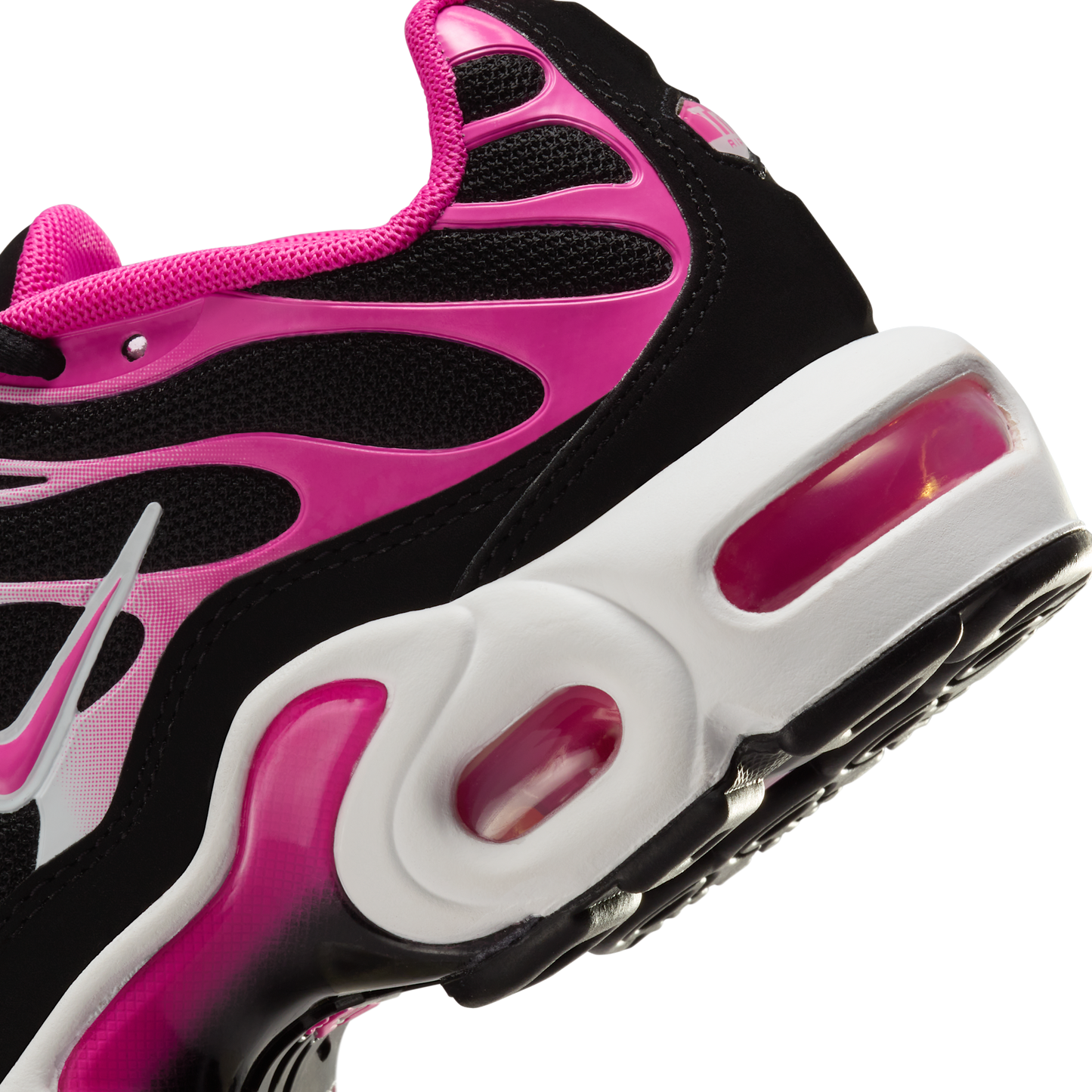 Nike Air Max Plus Black White Laser Fuchsia (GS)