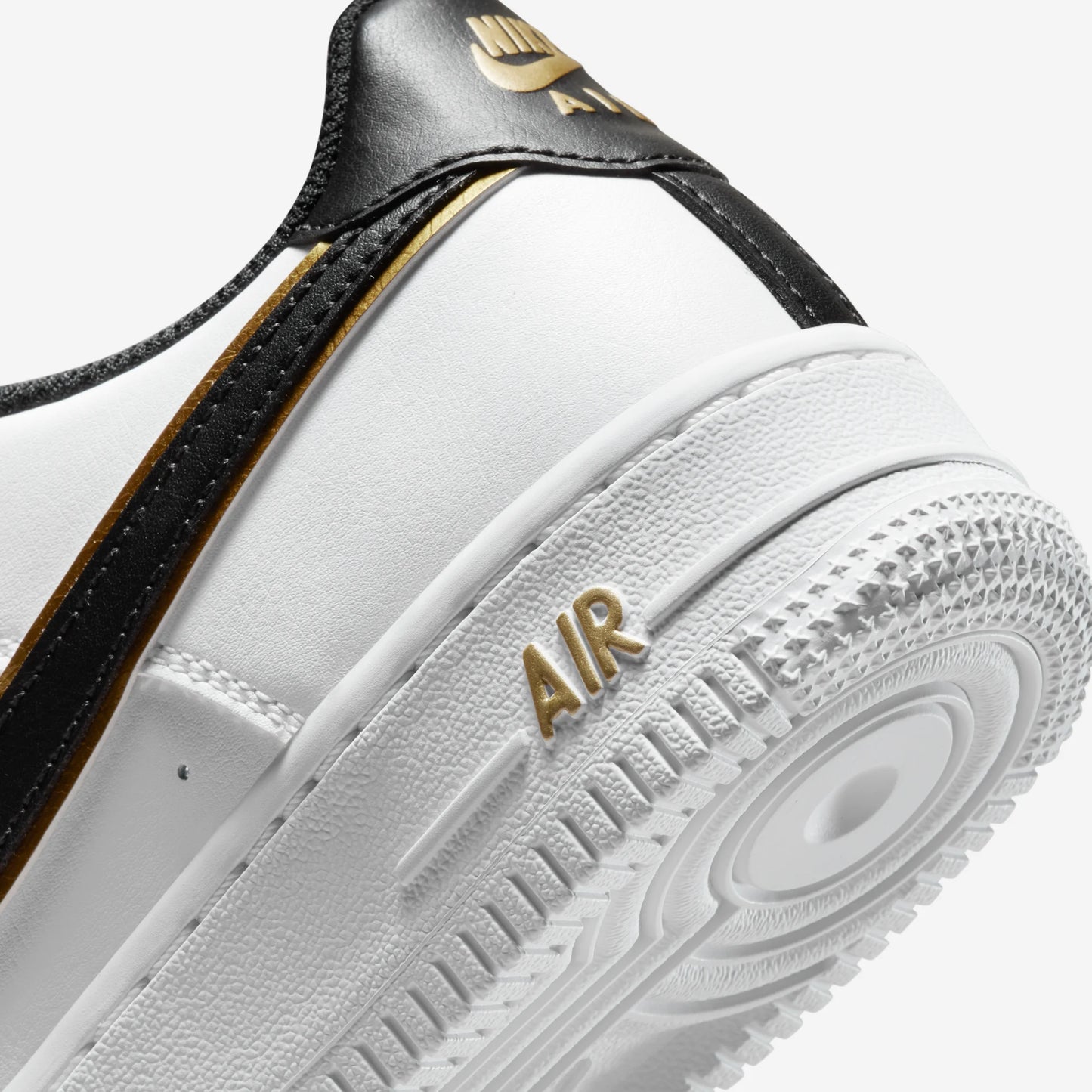 Nike Air Force 1 Low '07 LV8 Double Swoosh White Metallic Gold (GS)
