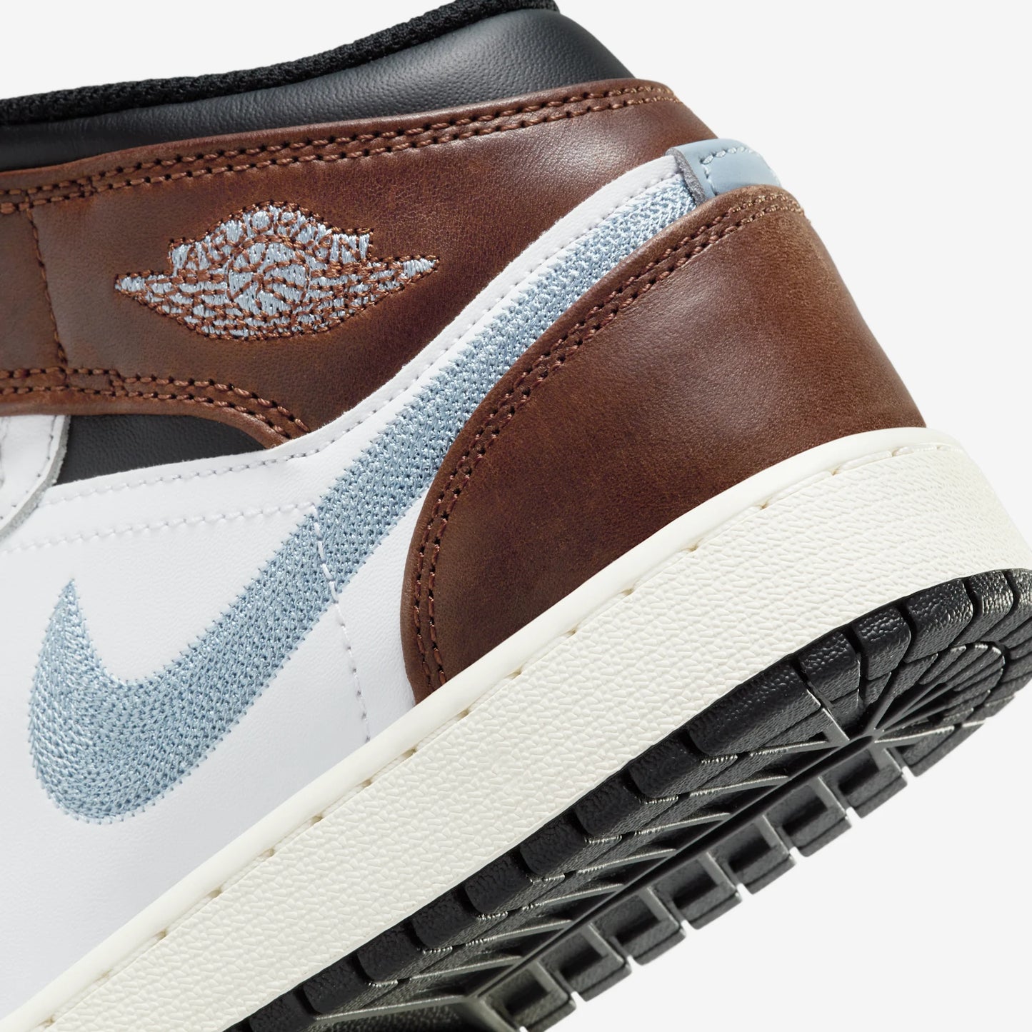 Jordan 1 Mid SE White Brown Blue Grey (GS)