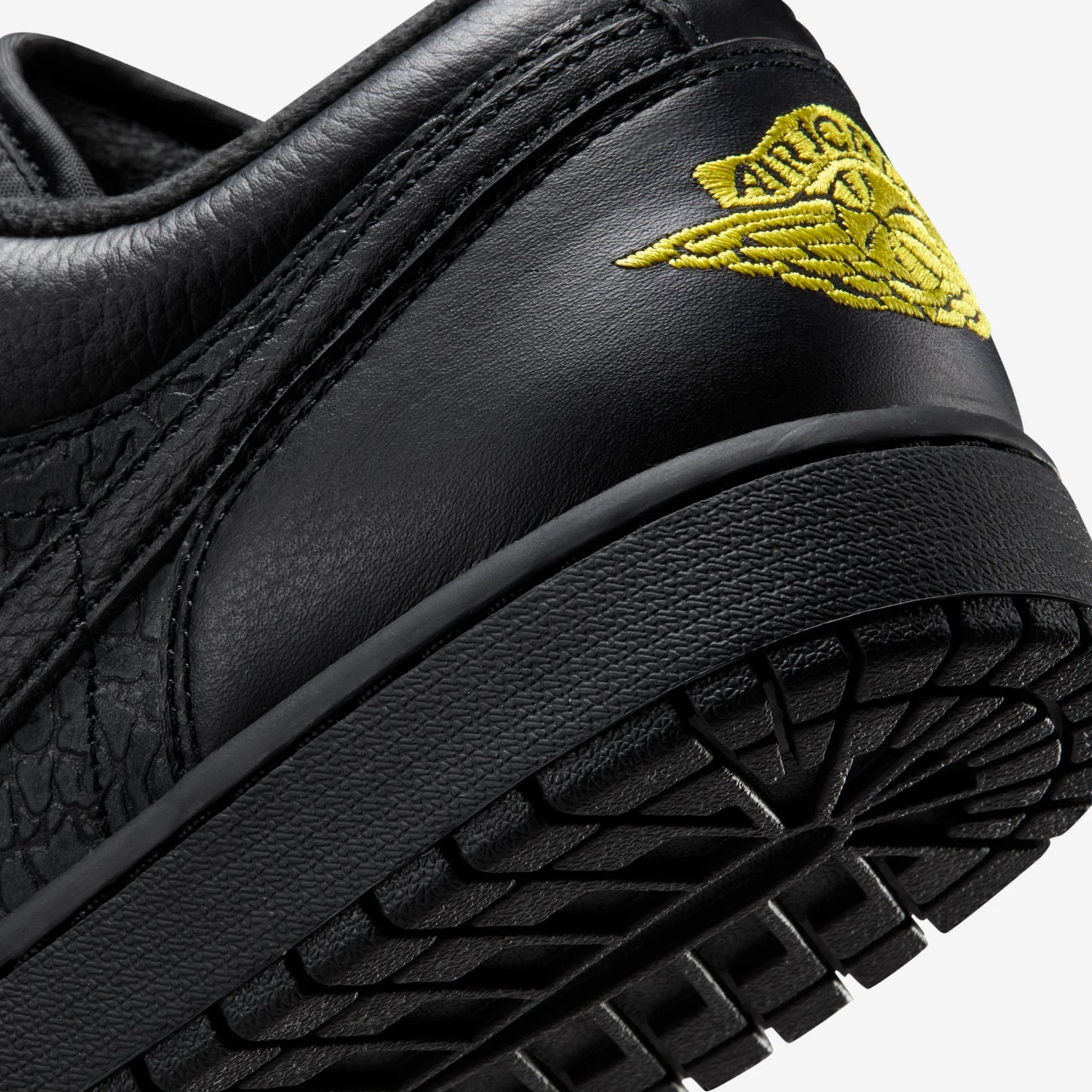 Jordan 1 Low Black Elephant Print