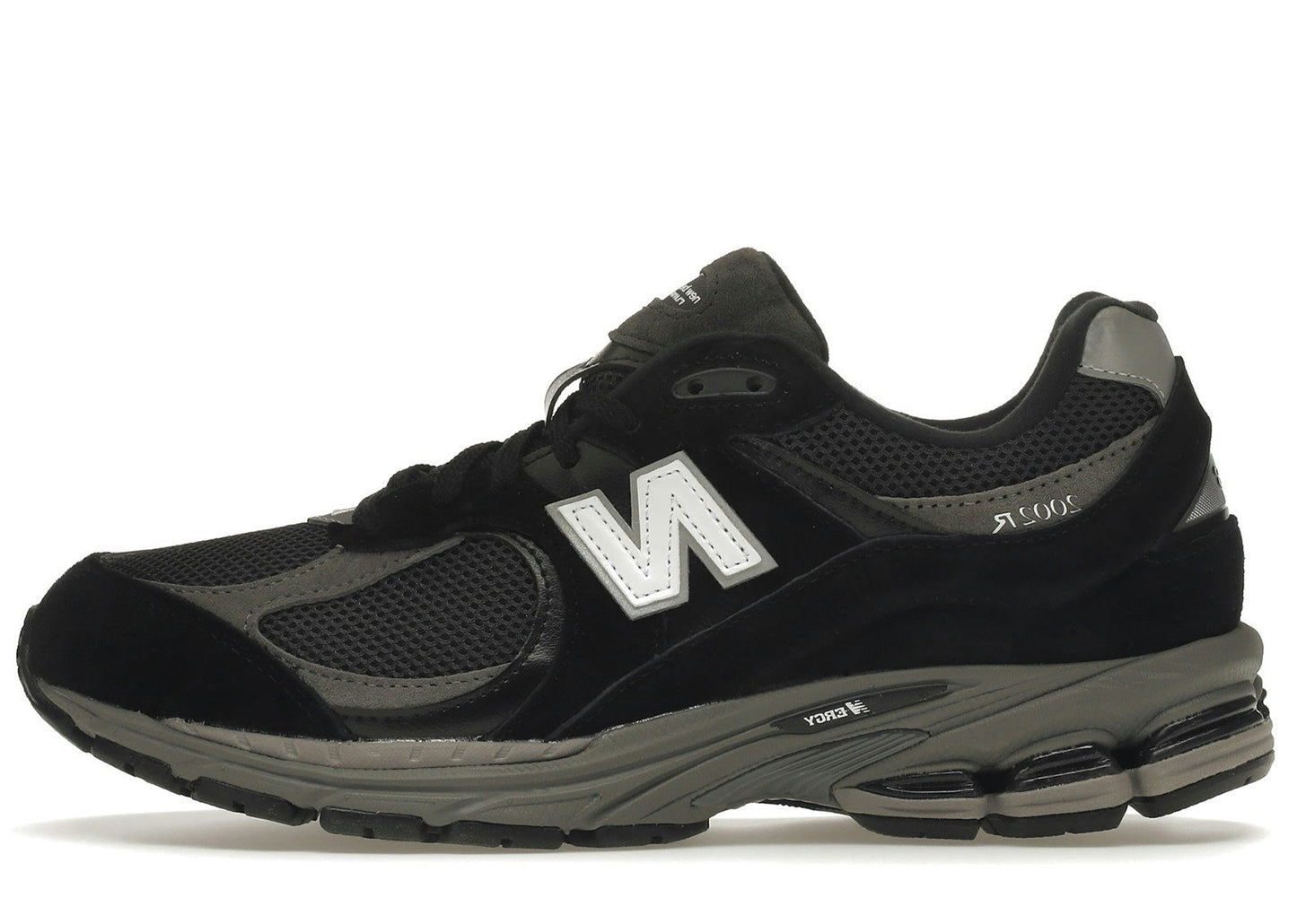 New Balance 2002R Black Dark Grey White