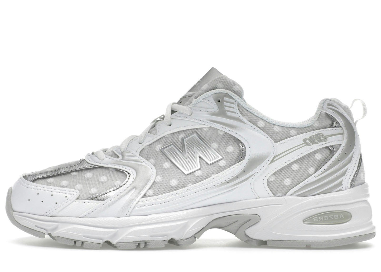 New Balance 530 Silver Metallic Polka Dots