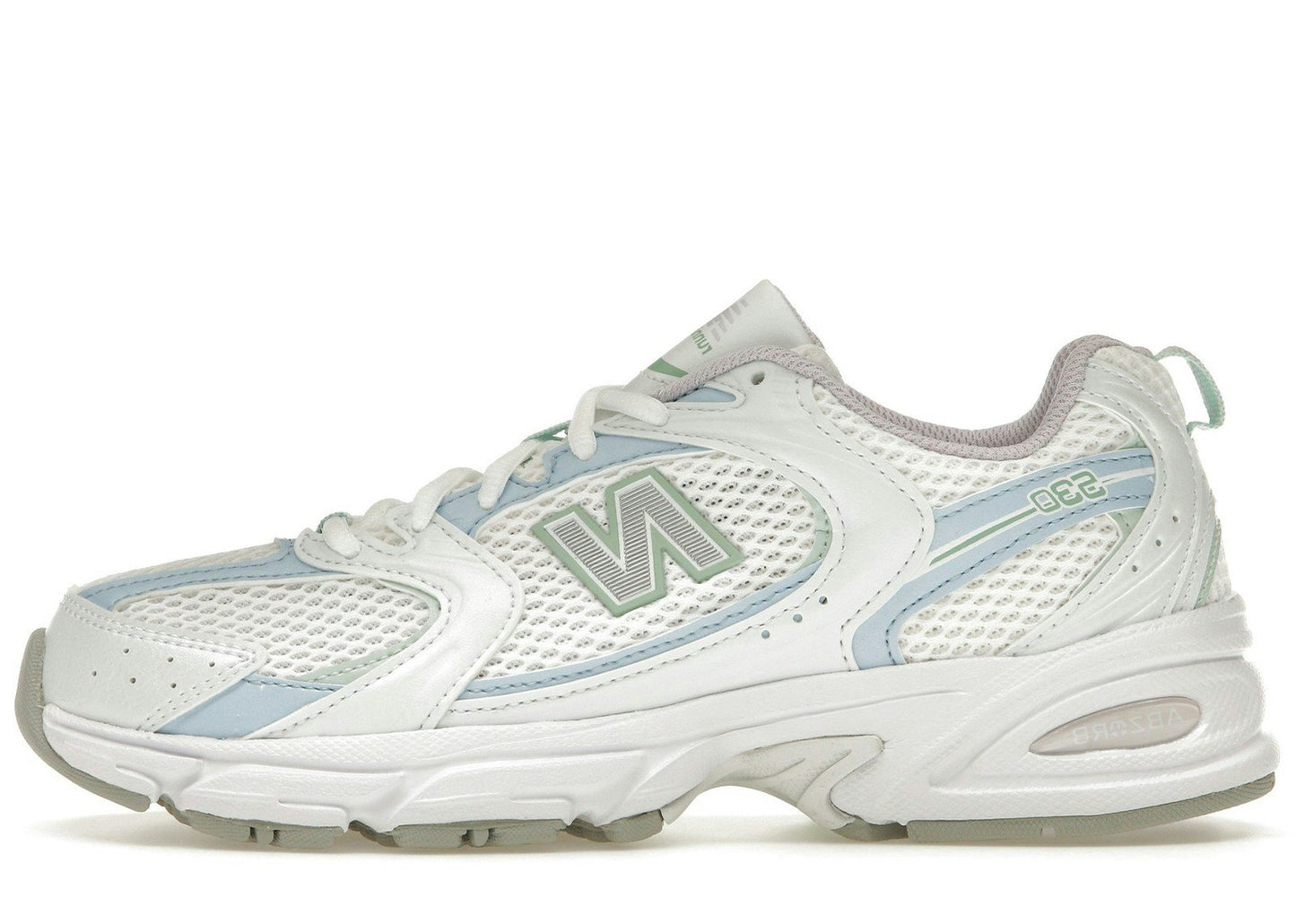 New Balance 530 White Light Chrome Blue Clay Ash