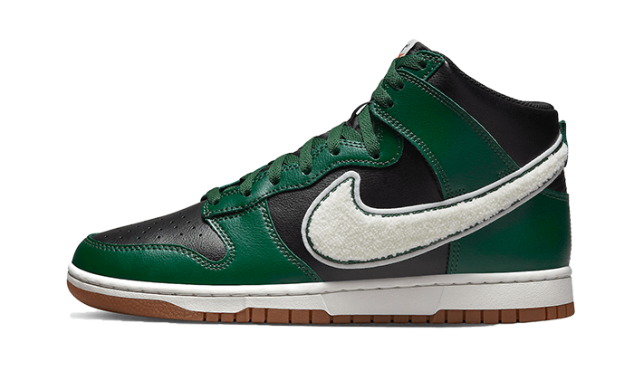 Dunk High Chenille Swoosh Black Green (DR8805-001) - EU 38.5–47.5 - Black | SOSUKICKS