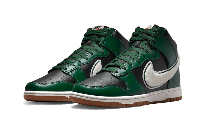 Dunk High Chenille Swoosh Black Green (DR8805-001) - 39 EU - 6.5 US - Black | SOSUKICKS