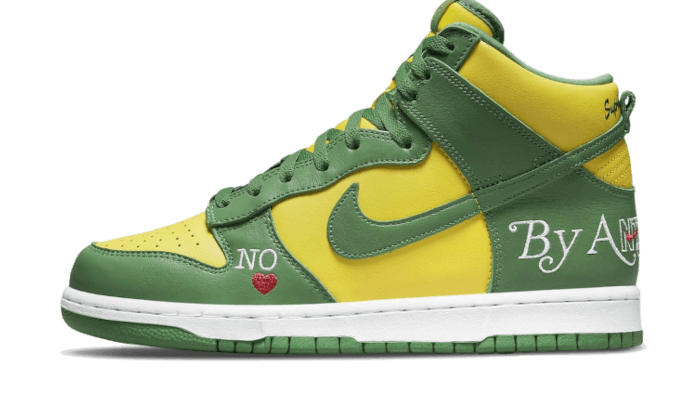 SB Dunk High Supreme By Any Means Brazil (DN3741-700) - EU 40–47.5 - Yellow | SOSUKICKS