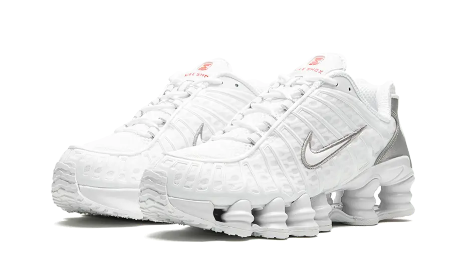 Shox TL White Metallic Silver Max Orange (AR3566-100) - 36 EU - 4 US - Orange | SOSUKICKS