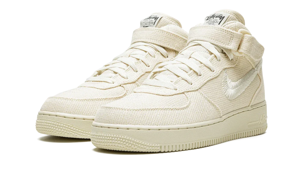 Air Force 1 Mid Stussy Fossil (DJ7841-200) - 36.5 EU - 4.5 US - Beige | SOSUKICKS