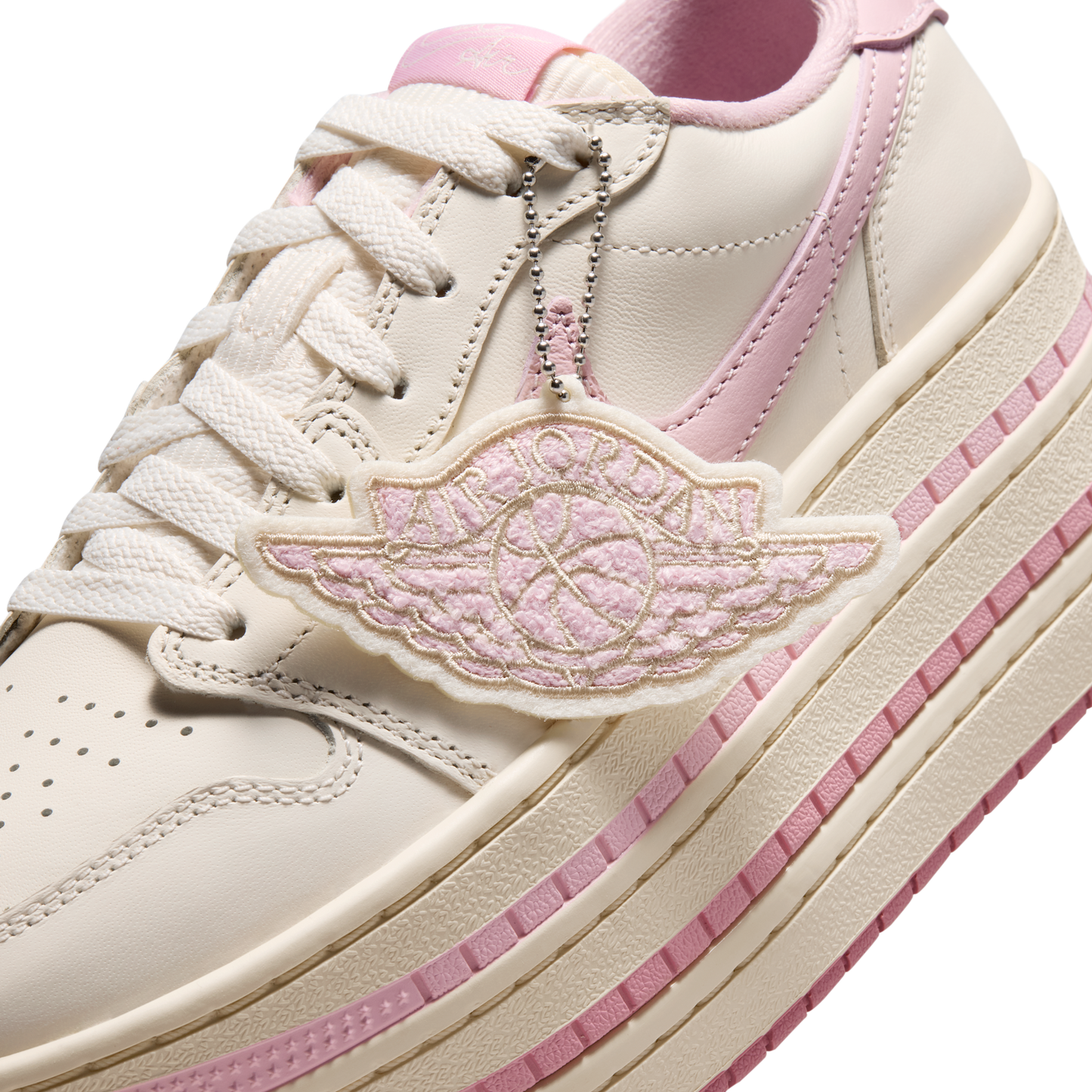 Jordan 1 Low Triple Stack Pale Ivory Iced Carmine (Women's)
