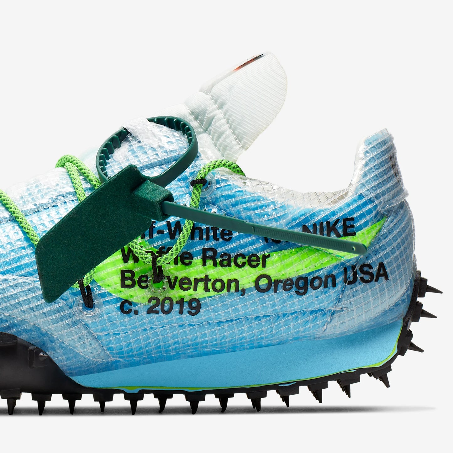 Nike Waffle Racer Off-White Vivid Sky (Women's)