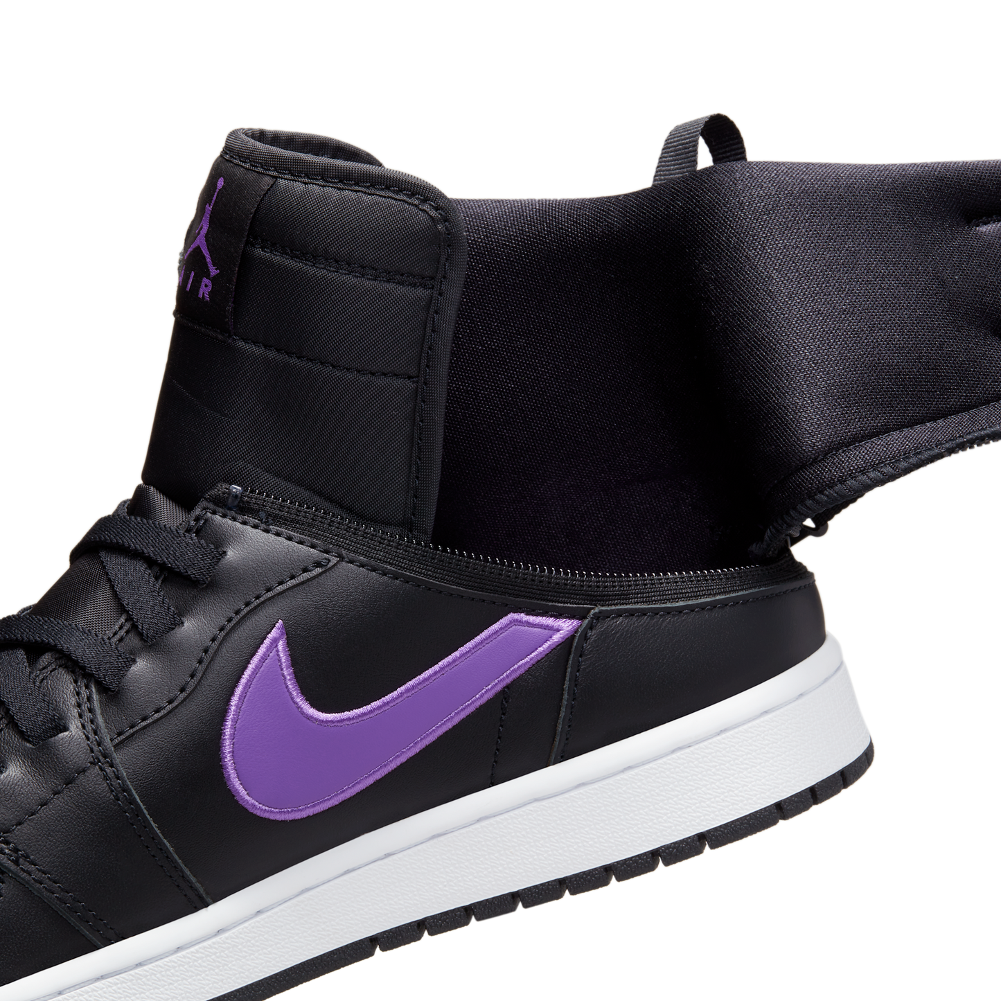 Jordan 1 High FlyEase Black Bright Violet
