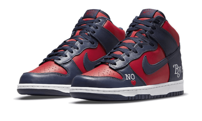 SB Dunk High Supreme By Any Means Navy (DN3741-600) - 40.5 EU - 7.5 US - Navy | SOSUKICKS